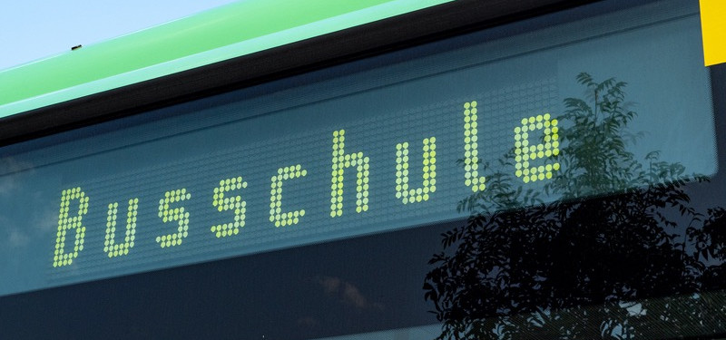 Der Bus hält! - Die 5c in der Busschule